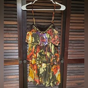 Cocktail fun dress. Used only 1 time. Adjustable straps.